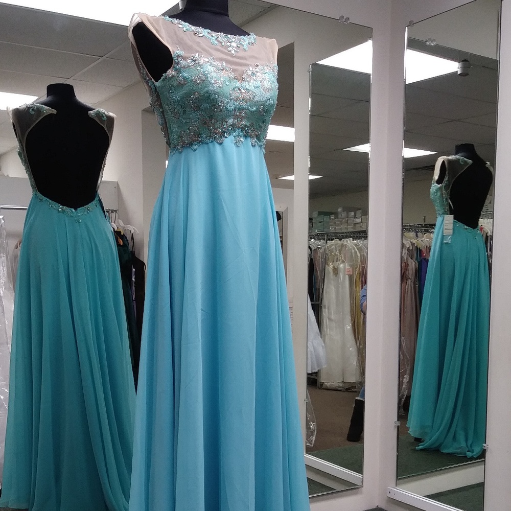 2Cute Turquoise Gown 51132